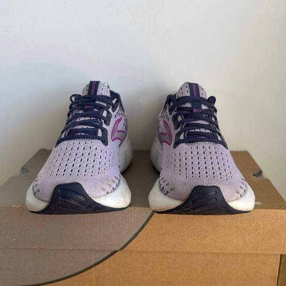 Brooks Glycerin 20 Purple/White Women Running Sneakers - SZ 8 - Picture 9 of 12